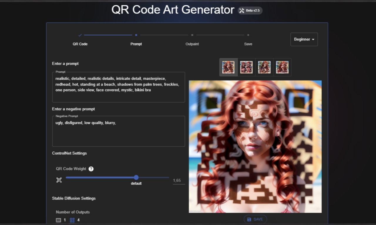 QR Diffusion - AI Art Generator tool